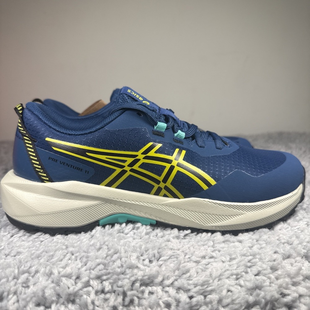 ASICS Pre Venture 11 GS 1014A378-400 Kids Size 4 Twilight Blue Cacti New